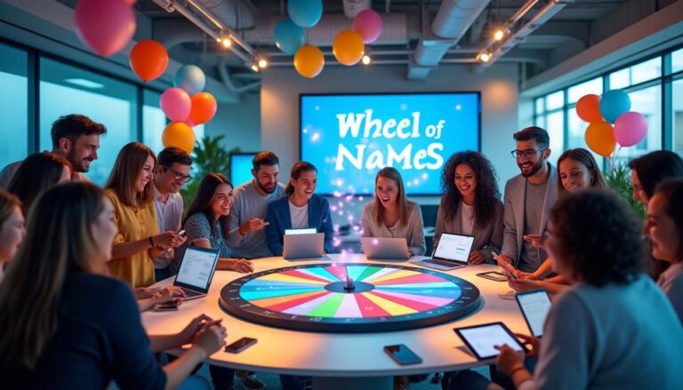 découvrez notre nouvel outil numérique convivial qui vous permet de sélectionner des noms de manière aléatoire grâce à wheel of names. simplifiez vos tirages au sort et ajoutez du fun à vos événements !